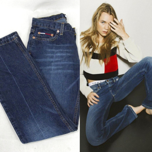 Tommy Hilfiger Denim - VINTAGE Y2K Tommy Jeans Embroidered Hip Huggers 5